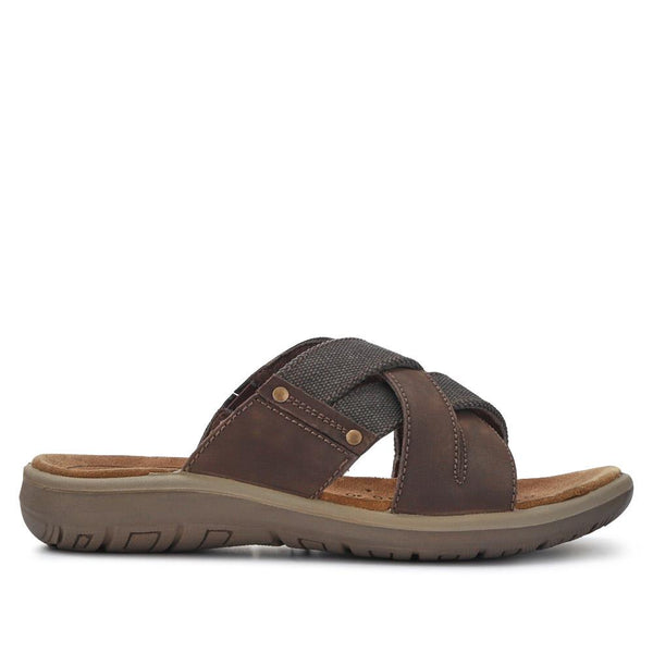 pavers Men's Leather Mules - Brown