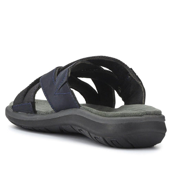 Pavers Men's Leather Mules - Navy