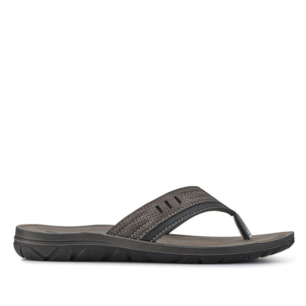 pavers Men's Slip-On Toe Post Sandals - Grey