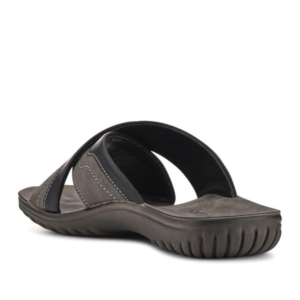 Pavers Men's Strappy Slides - Black