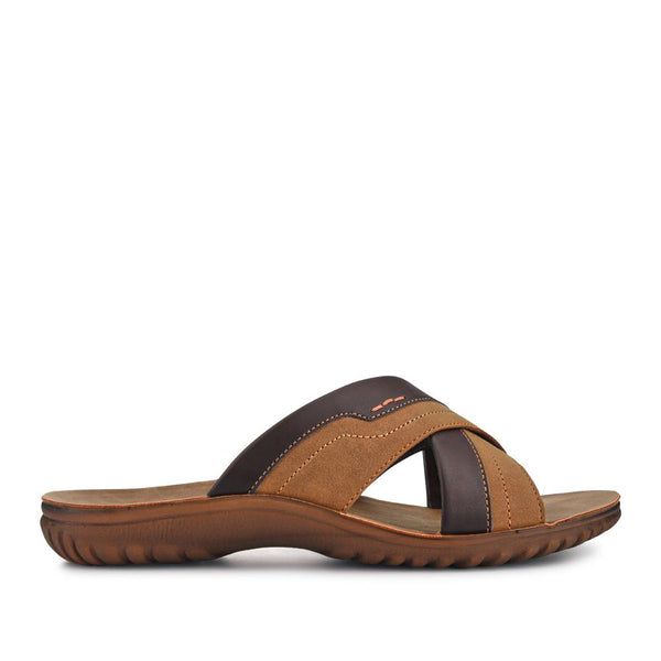 pavers Men's Strappy Slides - Brown