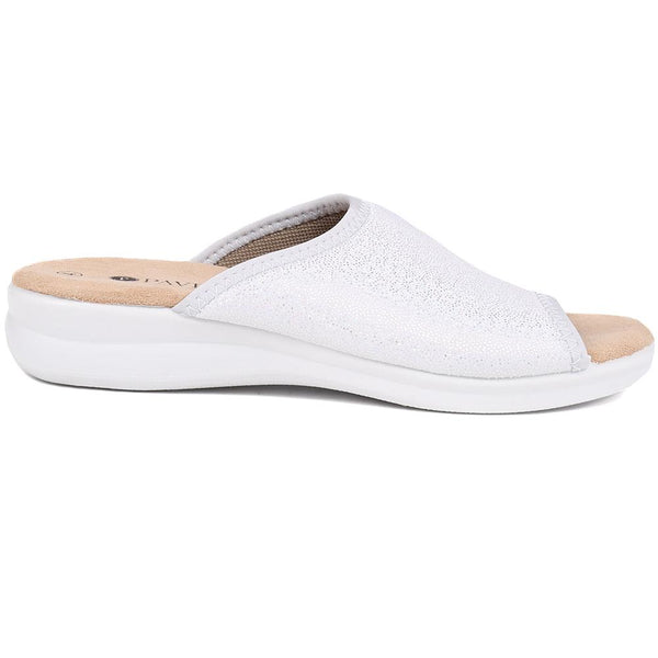 pavers Mule Sandals - Grey-Silver