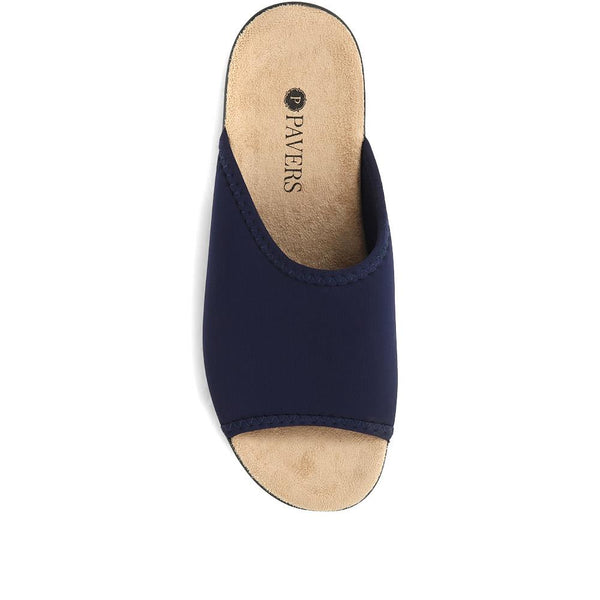 Pavers Mule Sandals - Navy
