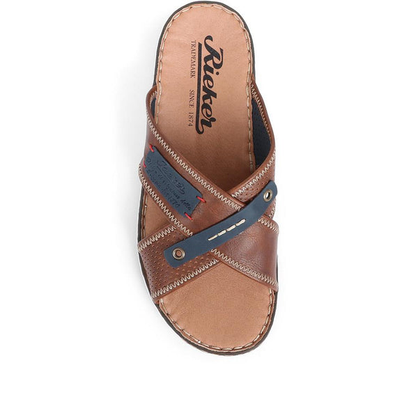 Pavers Mule Slider Sandals - Brown