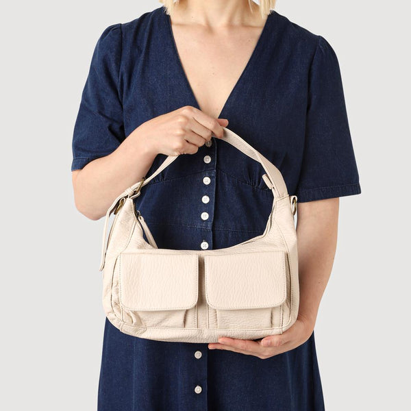 Pavers Multi-Pocket Shoulder Bag - Beige