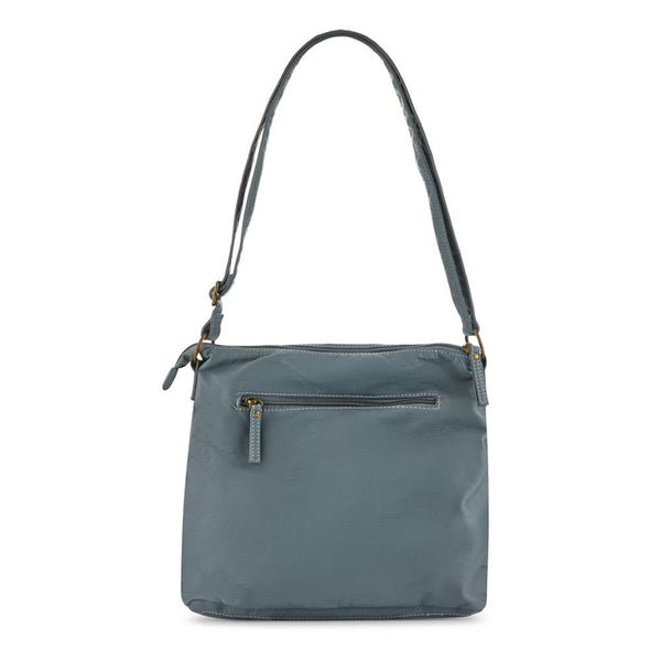 pavers Multi-Zip Cross-Body Bag - Light Blue