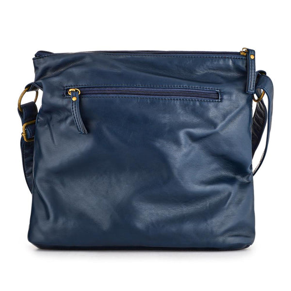 Pavers Multi-Zip Cross-Body Bag - Navy