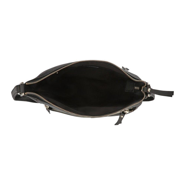 pavers Multi-Zip Crossbody Bag - Black