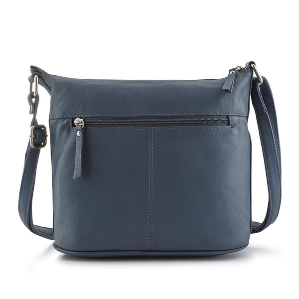 Pavers Multi-Zip Crossbody Bag - Denim