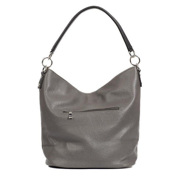 Pavers Multi-Zip Handbag - Dark Grey