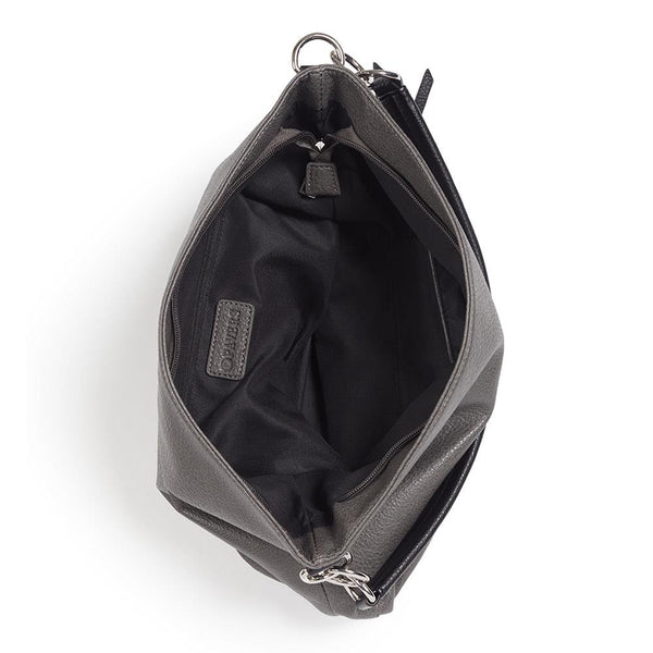 Pavers Multi-Zip Handbag - Dark Grey