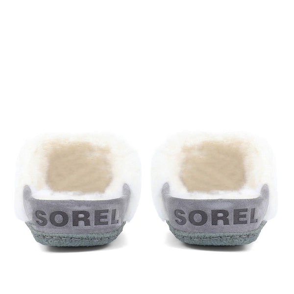 Pavers Nakiska Slide Leather Slippers - Grey