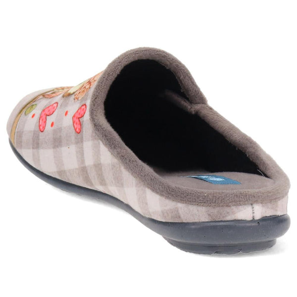 Pavers Novelty Owl Slippers - Grey