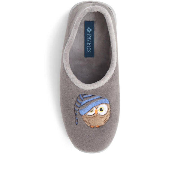 Pavers Novelty Slippers - Grey