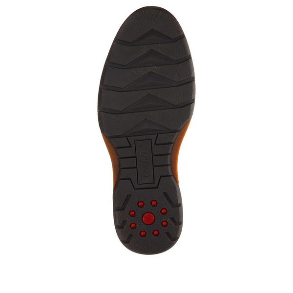 Pavers Patched Lace-Up Boots - Tan