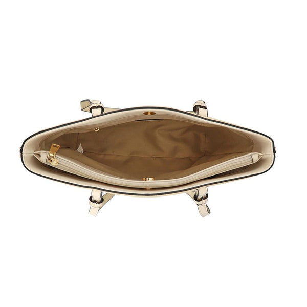 Pavers Patterned Daily Handbag - Cream