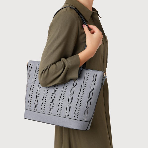 Pavers Patterned Daily Handbag - Denim