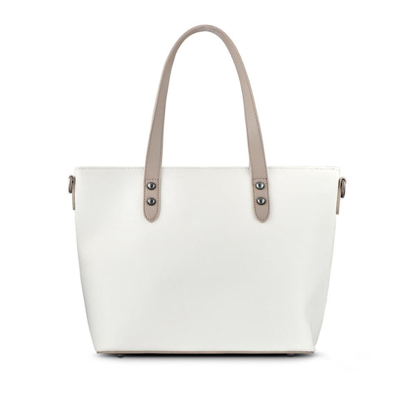 Pavers Patterned Handbag - White