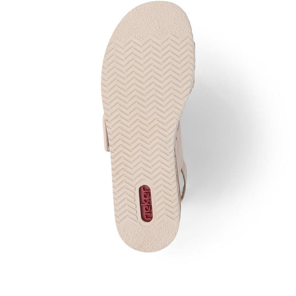 Pavers Platform Touch-Fasten Sandals - Beige