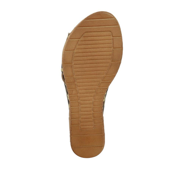 Pavers Premium Leather Wedge Heels - Leopard