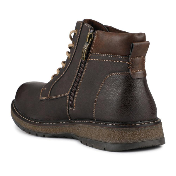 Pavers Relife Wide Fit Lace-Up Boots - Dark Brown