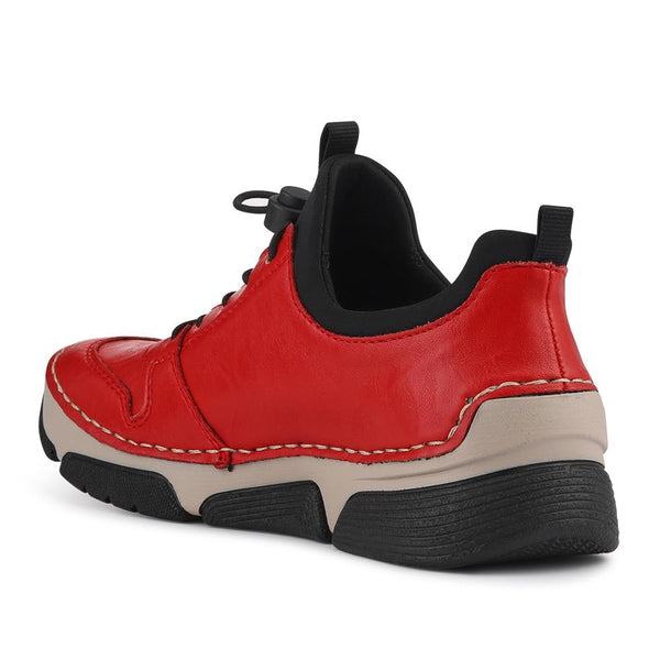 Pavers Rieker Lace-Up Trainers - Red