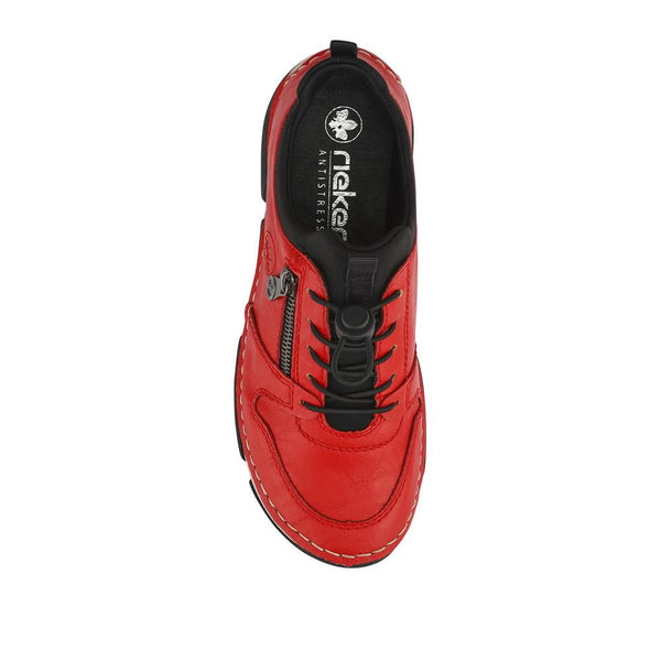 Pavers Rieker Lace-Up Trainers - Red