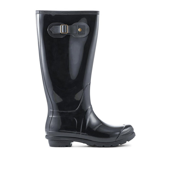 pavers Rugged Comfy Welly Boots - Black