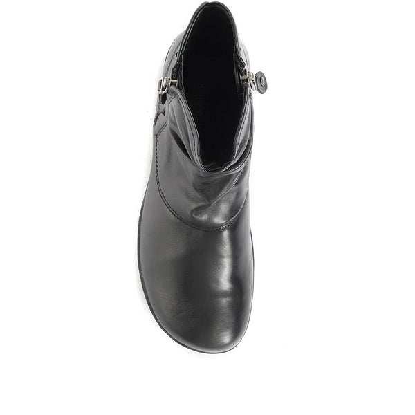 Pavers Sanja Leather Boots - Black