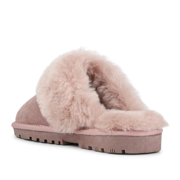 pavers Sheepskin Lined Slippers - Blush