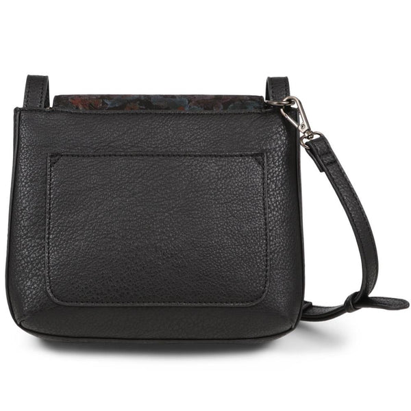 pavers Shoulder Bag - Black Floral