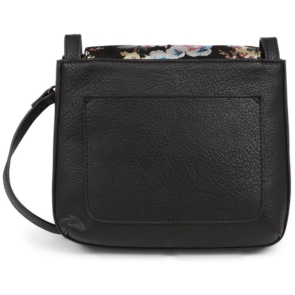 pavers Shoulder Bag - Black-Pink Floral