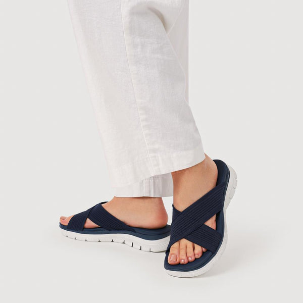 Pavers Skechers Flex Appeal 4.0 Sport Sandals - Navy