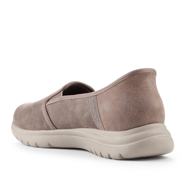 Pavers Skechers Memory Foams Slip Ins - Taupe