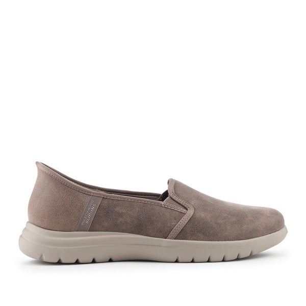 pavers Skechers Memory Foams Slip Ins - Taupe