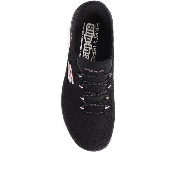 Pavers Skechers Slip-Ins: Summits - Lacey Gem - Black