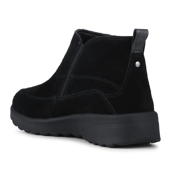 pavers Skechers Zip Up Leather Boots - Black