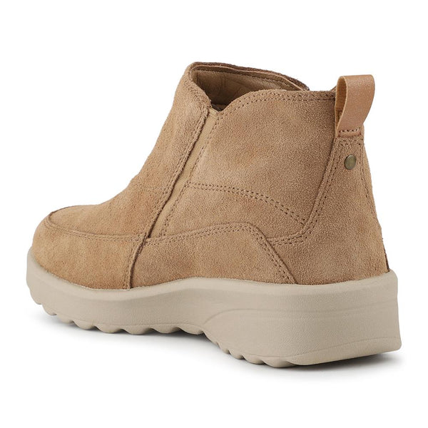Pavers Skechers Zip Up Leather Boots - Tan