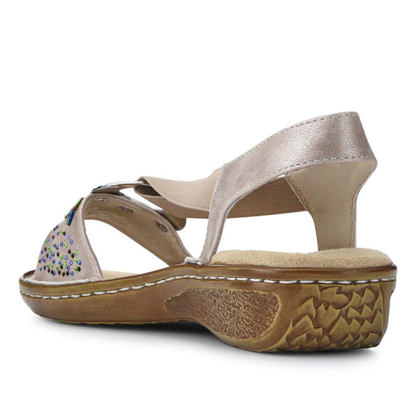 Pavers Sleek Elasticated Sandals - Pewter