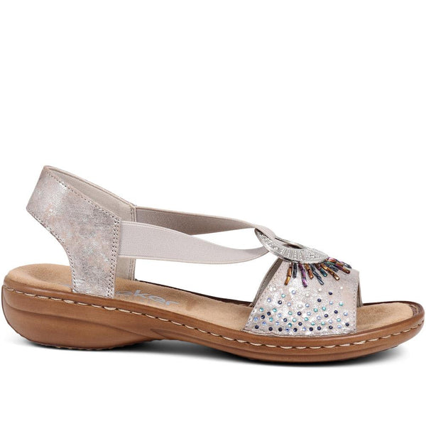 pavers Slingback Sandals - Pewter