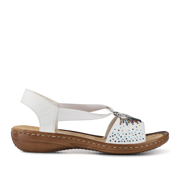 pavers Slingback Sandals - White
