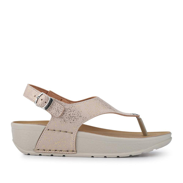 pavers Slingback-Strapped Toe Post Sandals - Beige