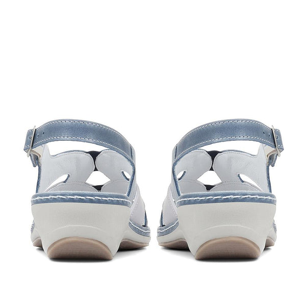 Pavers Slingback Strappy Sandals - Blue Multi