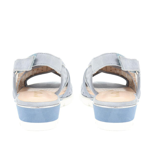 Pavers Slingback Wedges - Blue