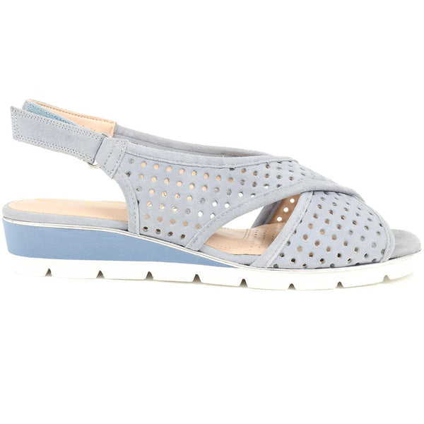 pavers Slingback Wedges - blue