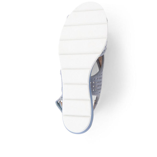 Pavers Slingback Wedges - Navy Suede