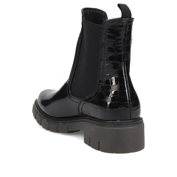 Pavers Slip-On Chelsea Boots - Black Patent