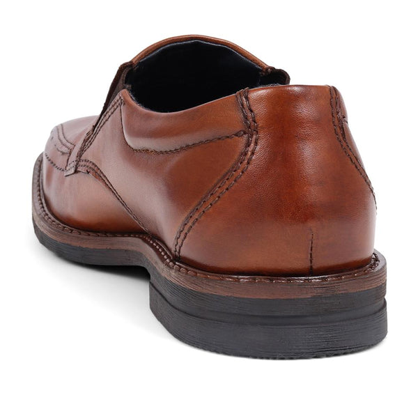 Pavers Slip-On Leather Shoes - Cognac