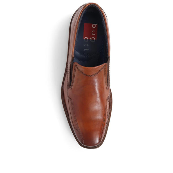 Pavers Slip-On Leather Shoes - Cognac