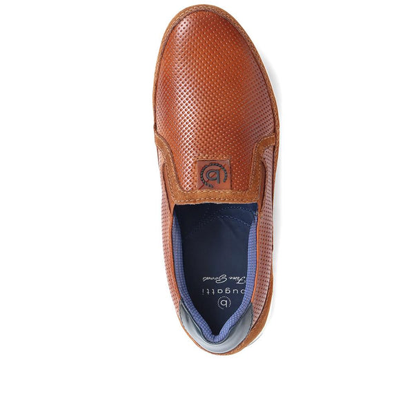 Pavers Slip-On Leather Trainers - Cognac
